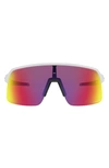 Oakley Sutro Lite 139mm Shield Sunglasses In White