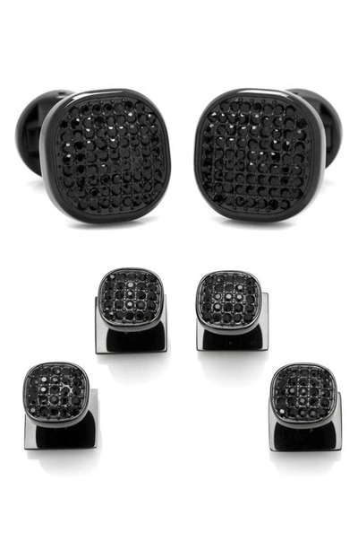 Cufflinks, Inc . Pavé Crystal Cuff Links In Black