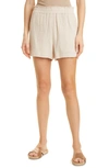 Rails Leighton High-rise Gauze Shorts In Flax