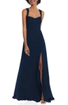 After Six Sweetheart Neck Evening Gown In Blue