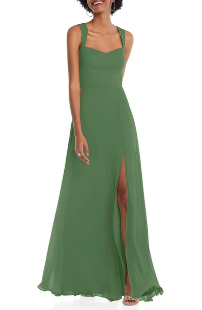 After Six Sweetheart Neck Evening Gown In Green