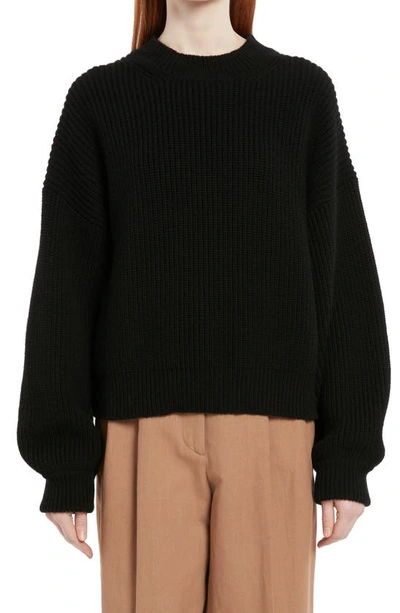 The Row Ophelia Wool-cashmere Jumper In Black