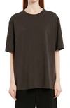 The Row Gelsona Oversize Cotton Jersey T-shirt In Grey