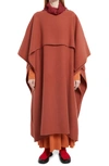 THE ROW LOUISE DOUBLE FACE CASHMERE PONCHO COAT