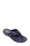 Minnetonka Women's Silverthorne Prism Thong Sandals Women's Shoes In Navy