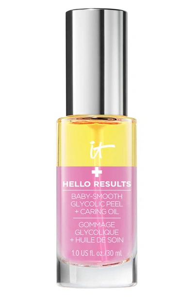 It Cosmetics Hello Results Baby-smooth Glycolic Peel + Caring Oil 1 oz/ 30 ml