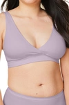 Shop Bravado Designs Restore Everyday Maternity/nursing Bralette In Grey Orchid