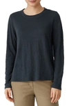 EILEEN FISHER ORGANIC LINEN LONG SLEEVE T-SHIRT