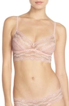 B.tempt'd By Wacoal Lace Kiss Bralette In Rose Smoke