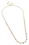 Baublebar Stella Crystal Charm Statement Necklace, 20-23 In Gold/ Multi