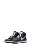 Nike Kids' Dunk High Top Sneaker In Anthracite,black,white