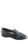 Marc Joseph New York Madison Ave Loafer In Navy Croco