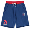 MAJESTIC MAJESTIC JOEL EMBIID ROYAL PHILADELPHIA 76ERS BIG & TALL FRENCH TERRY NAME & NUMBER SHORTS