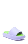 Beach Slides Squish Slide Sandal In Lilac/ Mint Eva