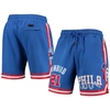 Pro Standard Men's Joel Embiid Royal Philadelphia 76ers Team Player Shorts In Royal