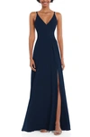 AFTER SIX WRAP BODICE CHIFFON GOWN