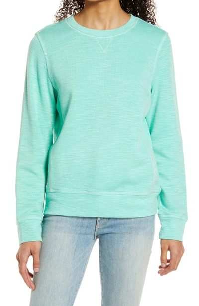 Tommy Bahama Tobago Bay Crewneck Sweatshirt In Turq Cabbage