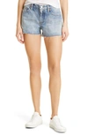 FRAME (BIO)DEGRADABLE LE GRAND GARÇON CUTOFF DENIM SHORTS