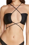 Jade Swim Livi Cutout Bikini Top In Black