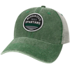 LEGACY ATHLETIC GREEN MICHIGAN STATE SPARTANS SUNSET DASHBOARD TRUCKER SNAPBACK HAT