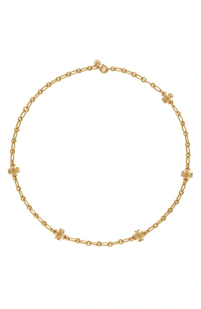 Tory Burch Women's Roxanne 18k Gold-plated Logo Chain Necklace