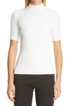 Courrèges Short Sleeves Knit Jumper In White