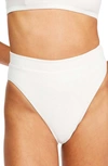 Billabong Sea Through Me Tan Lines High Waist Bikini Bottoms In White