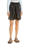 Proenza Schouler White Label Faux-leather High-waisted Shorts In Black