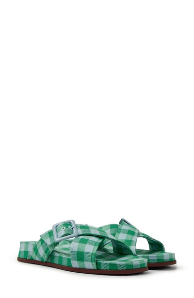 Camper Atonik  Sandals In Recycled Cotton And Polyester In Green