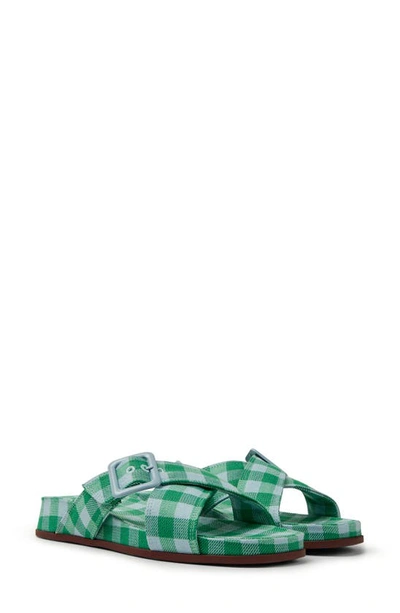 Camper Atonik  Sandals In Recycled Cotton And Polyester In Green Multi