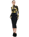 Vetements Skirt With Decorative Buttons In Navy Blue