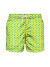 Mc2 Saint Barth Lightweight Fabric Swim Shorts With Starfish Print In Hitode