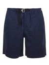 Kenzo Elasticized Regular Fit Belt Shorts In Midnight Blue