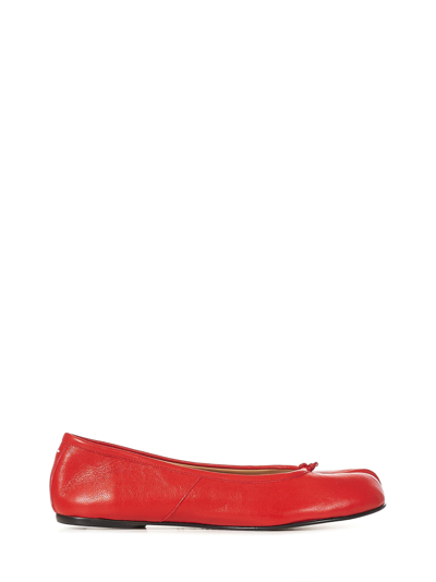 Maison Margiela Tabi Ballet Shoes In Red