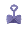 Ambush Nylon Top With Draped Effect - Atterley In Purple