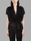 Givenchy Frill-trim Off-shoulder Blouse In Black