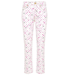 Chiara Ferragni Rainbow-print High-waisted Jeans In White