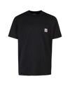 Carhartt Man T-shirt Midnight Blue Size Xl Cotton In Black