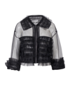 Maison Margiela Sheer Tulle Bomber Jacket In Black