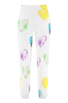 Msgm Cotton Track-pants In White