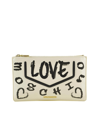 LOVE MOSCHINO WOMENS WHITE HANDBAG