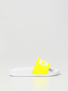 Msgm Kids' Slide Sandals In Pvc In Yellow