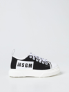 Msgm Kids' Trainers In Canvas In Black