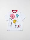 MARNI T-SHIRT WITH FLORAL PRINT,C87235001