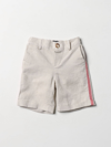 Fay Side Stripe Shorts In Beige
