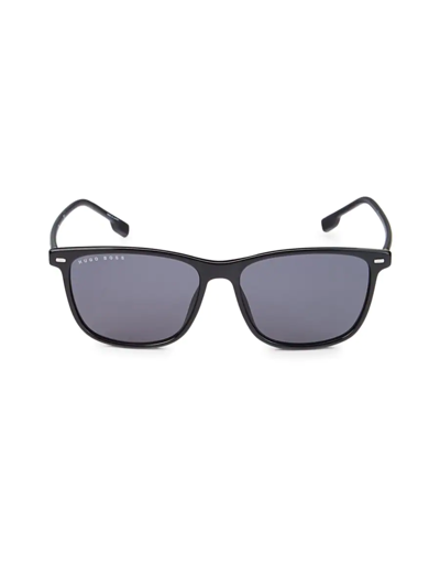 Hugo Boss 56mm Square Sunglasses In Black