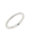 Saks Fifth Avenue Women's 14k White Gold & 0.58 Tcw Diamond Eternity Ring In White Gold