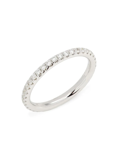 Saks Fifth Avenue Women's 14k White Gold & 0.58 Tcw Diamond Eternity Ring