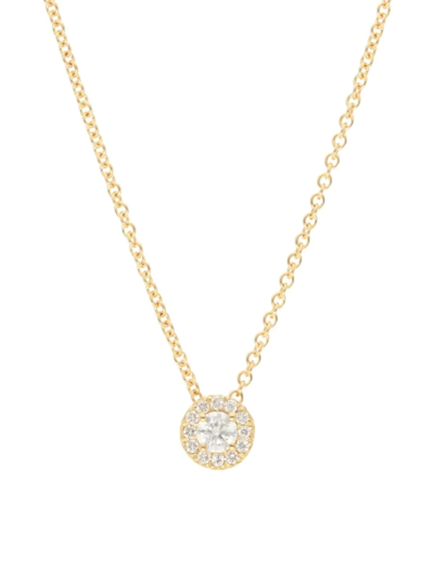 Nephora Women's 14k Yellow Gold & Solitaire Diamond Pendant Necklace