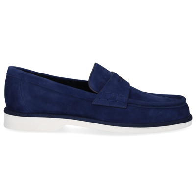 Santoni Loafers 59818 In Blue